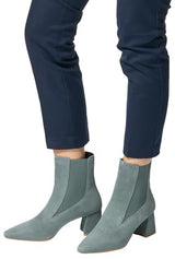 Geox D Giselda C, Bota de Tobillo Mujer, Salvia, 39 EU