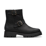 Clarks Ledwick Haley, Botas de Moda Mujer, Lea aceitosa Negra, 36 EU