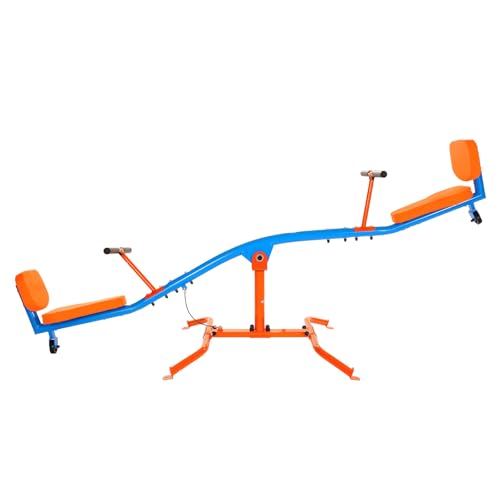 VEVOR- Balancín Infantil, Color Naranja Azul (Seesaw, 300 lbs Load)