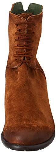 Felmini - Panarea D342 - Heeled women's boots Cognac suede - 39 EU Size