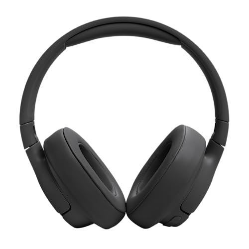 JBL Auriculares Tune 720 BT, inálambricos por Bluetooth, 76 horas de reproducción con JBL Pure Bass, plegables, negro