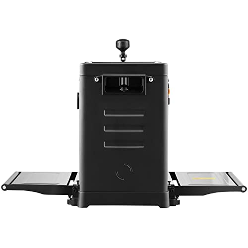 VEVOR Cepilladora de Sobremesa 1 Velocidad Cepilladora Eléctrica 13" de Ancho Regruesadora Cepilladora 2 Cuchillas Motor Potente de 15 Amperios y 1800 W Bajo Nivel de Ruido para Madera Dura y Blanda