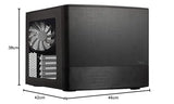 Fractal Design Node 804, Caja de Ordenador de sobremesa, Negro
