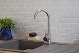 Respekta Boston Fregadero de Mineralite en gris hormigón/Fregadero empotrado de 1 cubeta de 86 x 50 cm/Apto para bases a partir de 45 cm de ancho