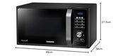 Samsung Healthy Cooking MG2AF301TCK/ET, plato dorador, QuickDefrost, microondas + Grill 800 W + 1100 W, 23 L, 49 x 27,5 x 39 cm, negro