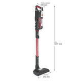Hoover HF500 Plus Home HF522STH Aspiradora Escoba sin Cable, Accesorio 2 en 1, 45 min, Carga ultrarápida 2.5h, 15500 Pa, Dual led localizador de Polvo, Color Rojo
