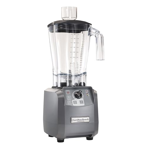 Hamilton Beach - HBF600R - Batidora culinaria Expeditor con función picadora y recipiente de acero inoxidable de 1,8L