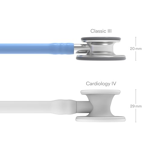 3M Littmann Fonendoscopio para monitorización Classic III, tubo azul cielo, 68,5 cm, 5630