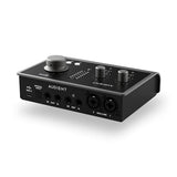 Audient Interfaz de audio Audient iD14 MKII, 2 preamplificadores de micrófono clase a (Interfaz de audio de alto rendimiento, USB-C, mezcla de monitores y función de panorámica de monitores) negro