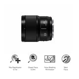 Panasonic S-S24E Lumix Objetivo 24 mm (F1.8, Distancia Focal Fija, Gran Angular, Diseño Compacto y Ligero, Resistente al Polvo, Agua y Frio), Negro