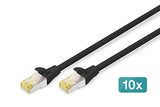 DIGITUS Juego de 10 Pulgadas - Armario de Red 12U Serie Soho Negro - Estante - regleta de enchufes - Panel de Conexiones de 8 Puertos - conmutador gigabit de 8 Puertos