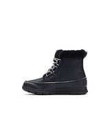 Sorel Explorer Carnival Waterproof, Botas de Invierno para mujer, Black X Sea Salt, 36.5 EU