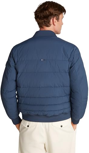 Tommy Hilfiger Cazadora bomber Hombre Mix Quilt acolchada, Azul (Aegean Sea), XXL