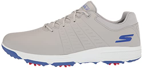 Skechers Go Torque Pro Waterproof Golf Shoe, Zapatillas Hombre, Grey Blue Sole, 44 EU