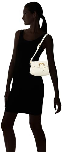Pinko Jolene Shoulder-Mini Becerro de Cristal, Bolsa para Mujer, Z14m_White Seda Chocolate Gold, Talla única