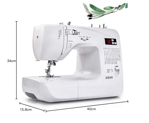 Uten Máquina de Coser Portatil Electrica 60 Puntadas maquina coser manual con Luz de LED para Principiantes y Expertos