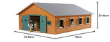 Kids Globe PAARDENSTAL MET 7 BOXEN - VARI
