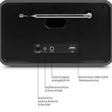 TechniSat DIGITRADIO 586 - Radio híbrido Dab+ (Radio por Internet, FM, Bluetooth, Spotify, Carga inalámbrica, Control por App, Pantalla OLED, USB, CD,MP3, AUX, 20 W, Equipo Compacto, Control Remoto)
