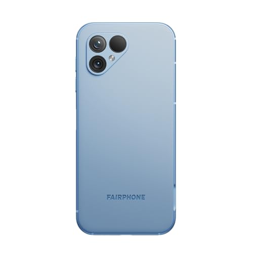 Fairphone 5 5G Smartphone sostenible (Pantalla de 6,46", cámara Dual de 50 MP, 8 GB/256 GB, 4200 mAh, Android 14) Incl. Destornillador iFixit, Azul Cielo
