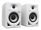Pioneer DJ ® DM-40D-W Sistema Monitor de escritorio, Blanco, Cableado, Altavoz de 4''