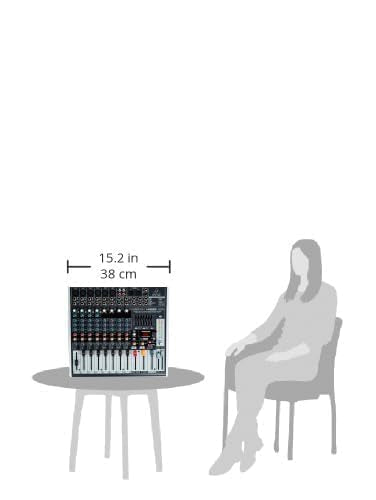 Behringer XENYX X1222USB mezclador DJ - Mezclador para DJ 110 Db, 24 Bit