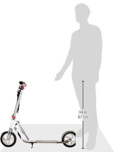 Hudora 14005 Big Wheel Air 205 - Patinete, Color Plateado