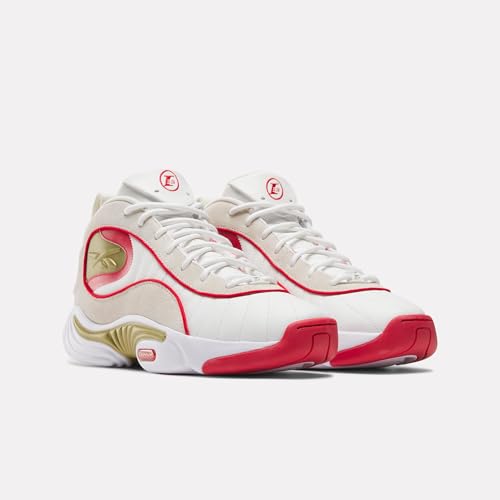 Reebok Respuesta III, Zapatos DE Baloncesto Unisex Adulto, Blanco Vintagechalk Vectorred, 40.5 EU
