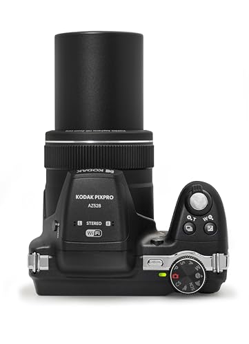 KODAK Pixpro Astro Zoom AZ405 - Cámara Digital Bridge, Zoom 40x, Gran Angular de 24 mm, 20 MP, Pantalla LCD de 3", Video Full HD 1080p, Estabilización Óptica de Imagen (OIS), Pilas AA - Blanco