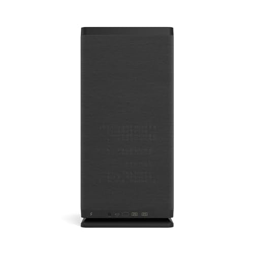 Fractal Design Mood Black PC Case - Sleek Fabric Design, 180mm Top Fan, Conceals 325mm Graphics Card, m-ITX Motherboard Compatible, Easy Access Build, Efficient Cooling