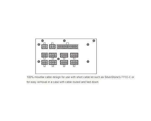 SilverStone SST-ST85F-PT - Serie Strider Platinum, 850W 80 Plus Platinum ATX PC Fuente de alimentación, 120mm, 100% modular