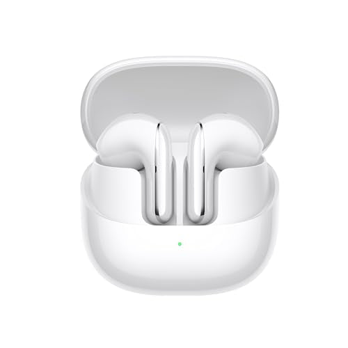XIAOMI Buds 5 – Auriculares inalámbricos, cancelación Activa de Ruido, Harman Audio EFX, Hi-Res, diseño ergonómico, hasta 30 Horas de batería, Blanco (Versión ES)