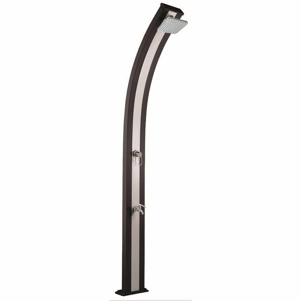 Formidra DS-A122BN – Ducha Solar – Colección Spring – 30 L – Antracita/Acero Inoxidable – Ligereza y diseño, Color, 228 cm (DS-A122VO)