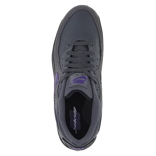 NIKE Air MAX 90, Sneaker Hombre, Iron Grey Wild Grape Black White, 41 EU
