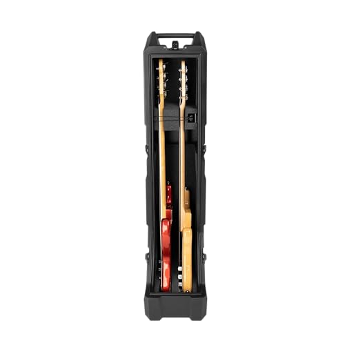 Gator Cases GTR-MINIVAULT-B2 Mini Vault - Funda Exterior de Polietileno con Paredes Gruesas para bajo eléctrico, Color Negro, Negro, Flightcase
