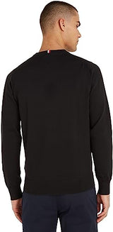 Tommy Hilfiger Hombre Jersey 1985 sin Capucha, Negro (Black), XS