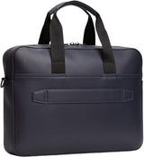 Tommy Hilfiger Maletín para portátil Hombre Foundation con correa para hombro, Azul (Space Blue), Talla Única