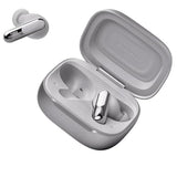JBL Live Beam 3 Auriculares inalambricos de botón con almohadillas,True Wireless con cancelación de ruido adaptable, hasta 48 horas de reproducción, Bluetooth, audio de alta resolución, plateado