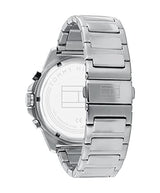 Tommy Hilfiger Reloj Analógico de Cuarzo Multifunción para Hombre con Correa de Acero Inoxidable Plateada - 1791890