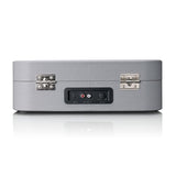 Classic Phono - TT-116 Tocadiscos Bluetooth con 3 velocidades, 33, 45 y 78 RPM, Tocadiscos de Vinilo Vintage, Salida RCA, Altavoz estéreo, Gris
