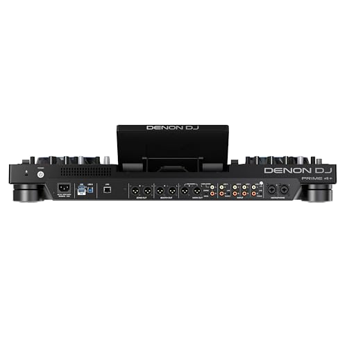 Denon DJ PRIME 4+ controlador DJ autónomo con Separación de Stems en 4 Decks, streaming por wifi, Mezclador, pantalla táctil 10,1", control de luces