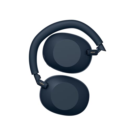 Sony WH-1000XM6 Auriculares Bluetooth inalámbricos con Noise Cancelling, Sonido de Alta resolución, cómodos, diseño Plegable, Estuche Resistente, 30 Horas de batería, iOS y Android - Azul Medianoche
