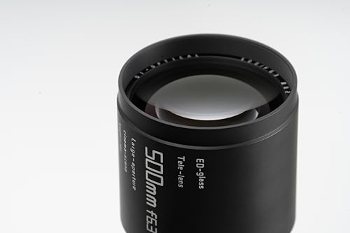 TTArtisan Teleobjetivo de Cuerpo metálico F6.3 de 500 mm Compatible con Montura Canon RF (Marco Completo), Color Negro