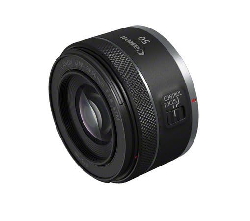 Canon Objetivo RF 50mm F1.8 STM - Lente estándar, para Retratos y Calle Incluso en Baja iluminación, Nítido, Ligero y Compacto, Enfoque silencioso, Montura RF Compatible con Sistema EOS R, Negro