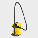 Kärcher WD 4-18, motor 36 V (2 x 18 V), depósito de plástico 20 l, función de soplado, filtro plegado plano, bolsa de filtro de fieltro, manguera de aspiración 2,2 m, boquilla para suelos, sin batería