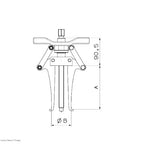 EXTRACTOR INTERIORES AJUSTABLE FORZA 2 PATAS