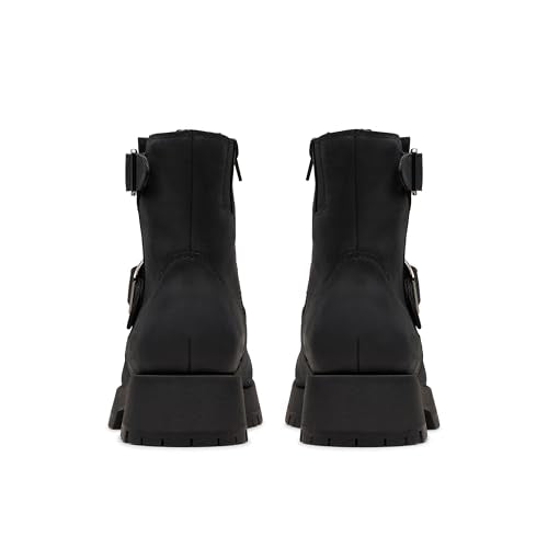 Clarks Ledwick Haley, Botas de Moda Mujer, Lea aceitosa Negra, 36 EU