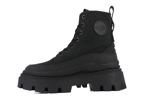 Palladium Pallasquad Zip TX, Botas Cortas al Tobillo Mujer, Negro, 38 EU