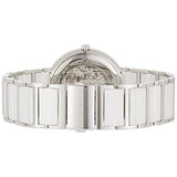BERING 11429-754 Reloj de cuarzo para mujer con caja de acero inoxidable plateado de 29 mm, esfera blanca, brazalete de acero inoxidable con detalles de cerámica, resistencia al agua de 5 ATM