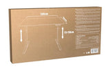 Konix Escritorio Gaming Elevate Ajustable de pie o Sentado 120 x 60 x 73-118 cm en Forma de T - 3 Alturas Ajustables - Estructura metálica - Negro