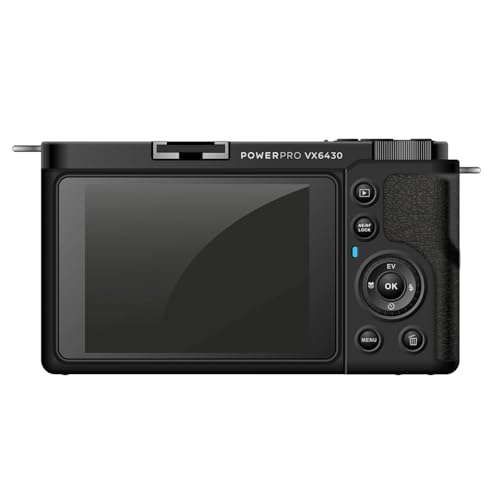 Easypix PowerPro VX6430 - Cámara compacta con WiFi, Zoom óptico de 10x, resolución de hasta 64 MP, Pantalla de 2,8 Pulgadas, Conector de micrófono